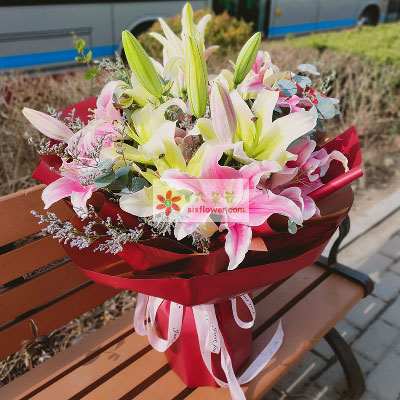 济宁8支多头百合，万事如意喜上加喜